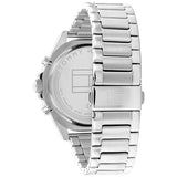Tommy Hilfiger Larson Chronograph Blue Dial Silver Steel Strap Watch For Men - 1791917 Authentic Buy Shop Now