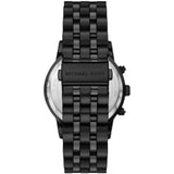 Michael Kors Hutton Chronograph Black Dial Black Steel Strap Watch For Men - MK9089 Authentic Buy Shop Now