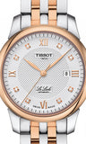 Tissot Le Locle Lady Automatic Diamonds Silver Dial Two Tone Steel Strap Watch For Women - T006.207.22.036.00 Authentic Buy Shop Now