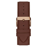 Guess Connoisseur Blue Dial Brown Leather Strap Watch For Men - GW0353G2 Authentic Buy Shop Now