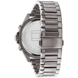 Tommy Hilfiger Larson Chronograph Grey Dial Silver Steel Strap Watch For Men - 1791918 Authentic Buy Shop Now