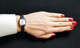 Tissot Lovely Square Silver Dial Blue Leather Strap Watch For Women - T058.109.16.031.00 Authentic Buy Shop Now