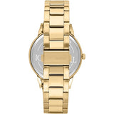 Michael Kors Everest Three-Hand Mother of Pearl White Dial Gold Steel Strap Watch For Women - MK7363 Authentic Buy Shop Now