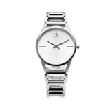 Calvin Klein Stately White Dial Silver Steel Strap Watch for Women - K3G23126 Authentic Buy Shop Now