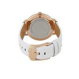 Michael Kors Portia Rose Gold Dial White Leather Strap Watch For Women - MK2660 Authentic Buy Shop Now