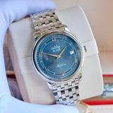 Omega De Ville Prestige Co-Axial Blue Dial Silver Steel Strap Watch for Men - 424.10.40.20.03.002 Authentic Buy Shop Now