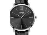 Hugo Boss Jackson Black Dial Black Leather Strap Watch for Men - 1513369 Authentic Buy Shop Now