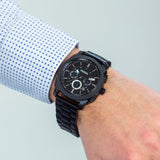 Fossil Machine Chronograph Black Dial Black Steel Strap Watch for Men - FS4552 Authentic Buy Shop Now