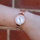 Fossil Virginia White Dial Rose Gold Steel Strap Watch for Women - ES3284 Authentic Buy Shop Now