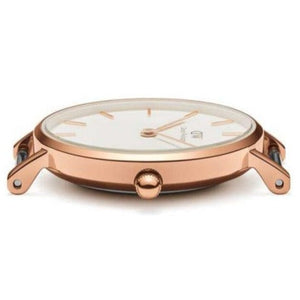 Daniel Wellington Classic Petite White Dial Rose Gold Mesh Bracelet Watch For Women - DW00100219 Authentic Buy Shop Now