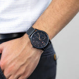 Tommy Hilfiger Damon Quartz Black Dial Black Mesh Bracelet Watch for Men - 1791420 Authentic Buy Shop Now