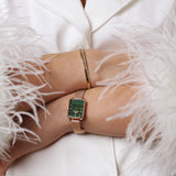 Daniel Wellington Pressed Melrose Emerald Green Rose Gold Mesh Strap Watch For Women - DW00100445 Authentic Buy Shop Now