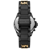 Michael Kors Wren Chronograph Black Dial Two Tone Steel Strap Watch for Women - MK6978 Authentic Buy Shop Now