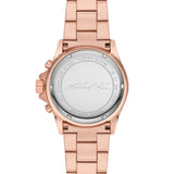Michael Kors Everest Chronograph Crystals Rose Gold Dial Rose Gold Steel Strap Watch For Women - MK7235 Authentic Buy Shop Now