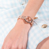 Guess Crystal Clear Rose Gold Dial Rose Gold Steel Strap Watch for Women - GW0470L3 Authentic Buy Shop Now