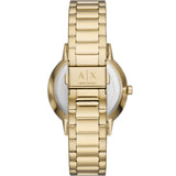 Armani Exchange Cayde Analog Gold Dial Gold Steel Strap Watch For Men - AX2707 Authentic Buy Shop Now