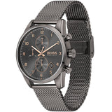 Hugo Boss Skymaster Grey Dial Grey Mesh Bracelet Watch for Men - 1513837 Authentic Buy Shop Now
