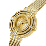 Guess Dream Quartz Gold Dial Gold Mesh Strap Watch For Women - GW0550L2 Authentic Buy Shop Now