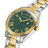 Guess Luna Quartz Green Dial Two Tone Steel Strap Watch For Women - GW0308L5 Authentic Buy Shop Now