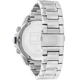 Tommy Hilfiger Lars Chronograph Blue Dial Silver Steel Strap Watch For Men - 1792059 Authentic Buy Shop Now