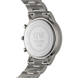 Daniel Wellington Iconic Link Chronograph Grey Dial Grey Steel Strap Watch for Men - DW00100643