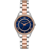 Michael Kors Lauryn Three-Hand Blue Dial Two Tone Steel Strap Watch for Women - MK4738 Authentic Buy Shop Now