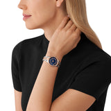Michael Kors Lauryn Three-Hand Blue Dial Two Tone Steel Strap Watch for Women - MK4738 Authentic Buy Shop Now