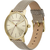 Armani Exchange Lola Analog Gold Dial Gold Mesh Strap Watch For Women - AX5536 Authentic Buy Shop Now