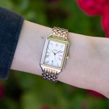 Fossil Raquel Three Hand White Dial Two Tone Steel Strap Watch For Women - ES5222 Authentic Buy Shop Now