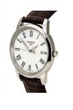 Tissot T Classic Dream White Dial Brown Leather Strap Watch for Men - T033.410.16.013.01 Authentic Buy Shop Now