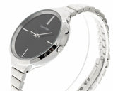 Calvin Klein Lively Black Dial Silver Steel Strap Watch for Women - K4U23121 Authentic Buy Shop Now