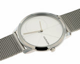 Calvin Klein Minimal Silver Dial Silver Mesh Bracelet Watch for Women - K3M2212Z Authentic Buy Shop Now