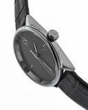 Calvin Klein Accent Black Dial Black Leather Strap Watch for Women - K2Y2Y1C3 Authentic Buy Shop Now
