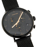 Calvin Klein High Noon Black Dial Black Mesh Bracelet Watch for Women - K8M27421 Authentic Buy Shop Now