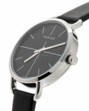 Calvin Klein Even Black Dial Black Leather Strap Watch for Women - K7B231CZ Authentic Buy Shop Now
