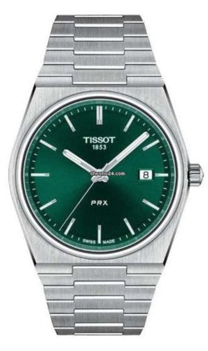 Tissot PRX Green Dial Silver Steel Strap Watch for Men - T137.410.33.091.00 Authentic Buy Shop Now