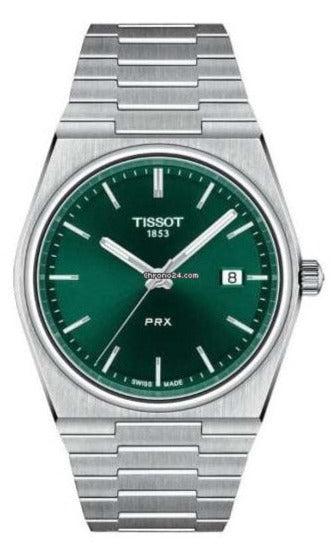 Tissot PRX Green Dial Silver Steel Strap Watch for Men - T137.410.33.091.00 Authentic Buy Shop Now