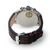 Tommy Hilfiger Dean Multifunctional Blue Dial Brown Leather Strap Watch for Men - 1791275 Authentic Buy Shop Now
