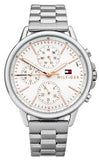 Tommy Hilfiger Carly White Dial Silver Stainless Steel Strap Watch for Women - 1781787 Authentic Buy Shop Now