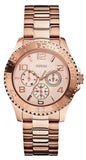 Guess BFF Multifunction Rose Gold Dial Rose Gold Steel Strap Watch for Women - W0231L4 Authentic Buy Shop Now