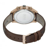 Hugo Boss Grand Prix Blue Dial Brown Leather Strap Watch for Men - 1513604 Authentic Buy Shop Now