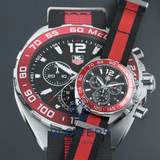 Tag Heuer Formula 1 McLaren Limited Edition Chronograph Black Dial Two Tone NATO Strap Watch for Men - CAZ1112.FC8188 Authentic Buy Shop Now