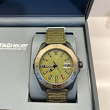 Tag Heuer Aquaracer Automatic Green Dial Khakhi Green Nylon Strap Watch for Men - WAY208E.FC8222 Authentic Buy Shop Now