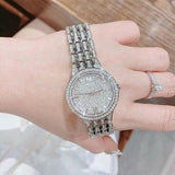 Bulova Crystal Collection Silver Dial Silver Steel Strap Watch for Women - 96L243 Authentic Buy Shop Now