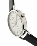 Calvin Klein Evan White Dial Black Leather Strap Watch for Women - K7B231CY Authentic Buy Shop Now