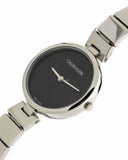 Calvin Klein Authentic Black Dial Silver Steel Strap Watch for Women - K8G23141 Authentic Buy Shop Now