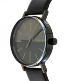 Calvin Klein Boost Black Dial Black Leather Strap Watch for Men - K7Y214CL Authentic Buy Shop Now