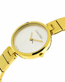 Calvin Klein Authentic Silver Dial Gold Steel Strap Watch for Women - K8G23546 Authentic Buy Shop Now