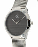 Calvin Klein Minimalist Black Dial Silver Mesh Bracelet Watch for Men - K3M2112X Authentic Buy Shop Now