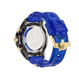 Versace Icon Active Chronograph Black Dial Blue Rubber Strap Watch For Men VEZ700521 Authentic Buy Shop Now